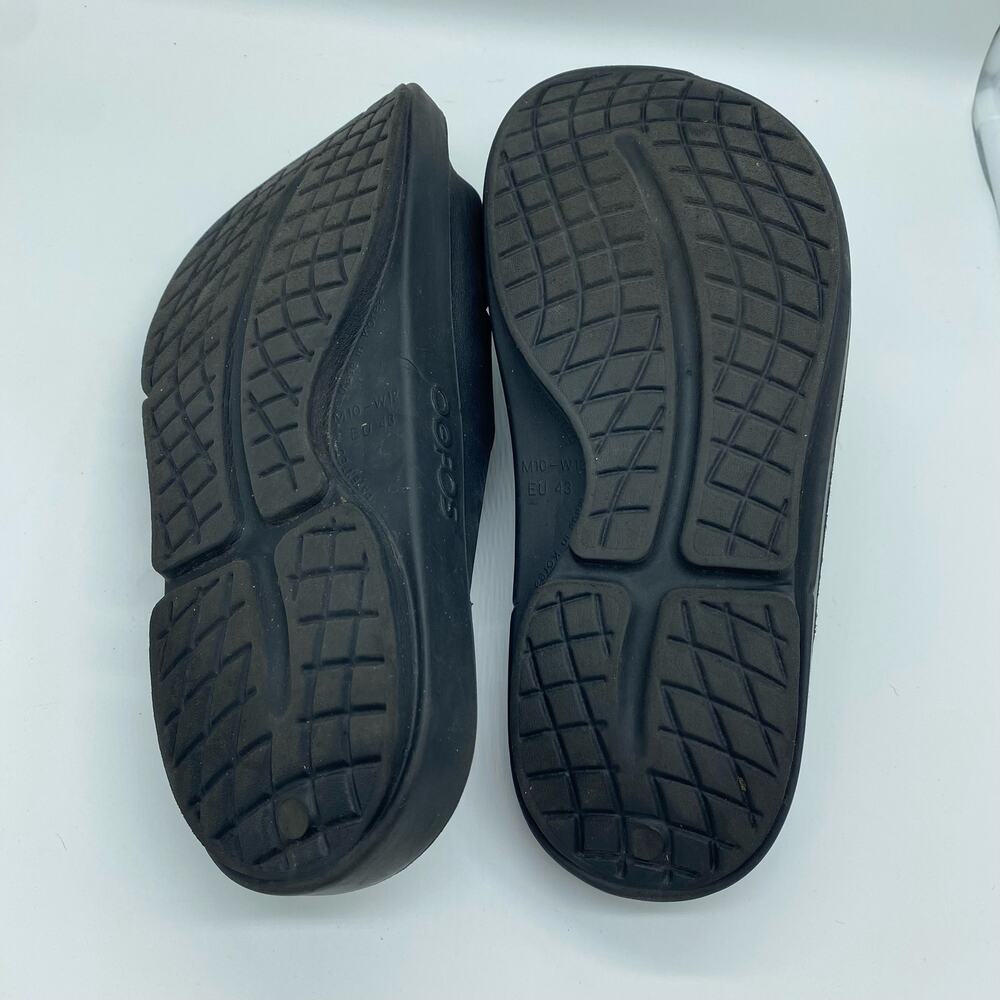 Oofos Black Rubber Slide Sandals Comfort Shoes Orthopedic Slip-on Men's size 10 - Picture 7 of 8